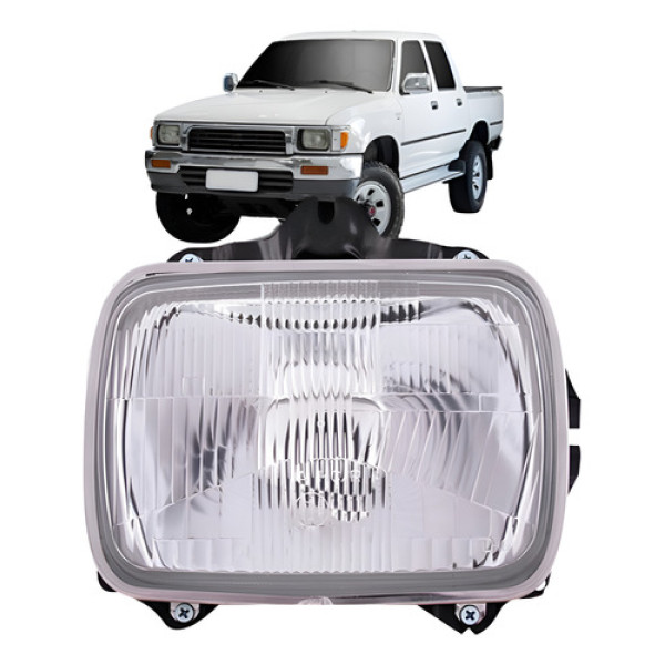 Farol Hilux 92 93 94 95 96 97 98 99 00 01 02 03 Cromado