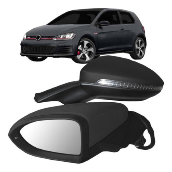 Par Retrovisor Golf 2014 A 2018 Eletrico Retratil Com Pisca