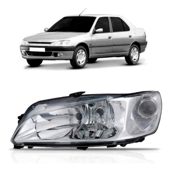 Farol Peugeot 306 1999 A 2003 Foco Duplo Modelo Original