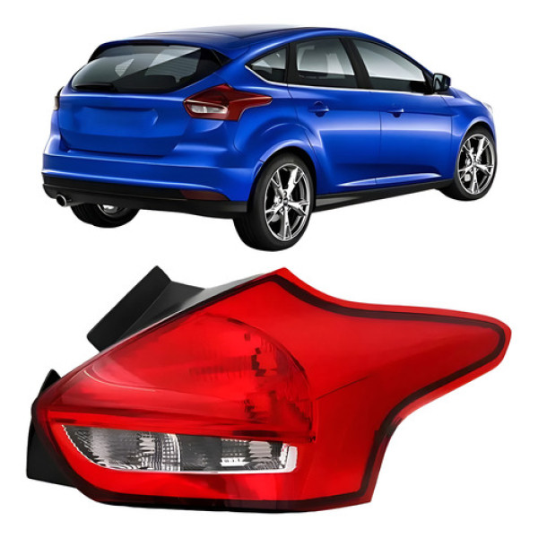 Lanterna Traseira Lado Ford Focus Hatch 2016 A 2019 Com Led