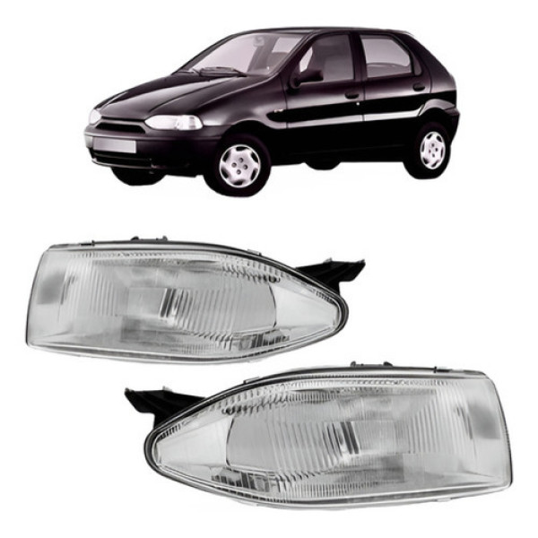 Par Farol Fiat Palio 1996 1997 1998 Modelo Original
