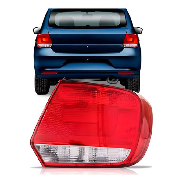 Lanterna Traseira Gol G6 2013 2014 2015 2016 Cristal Valeo