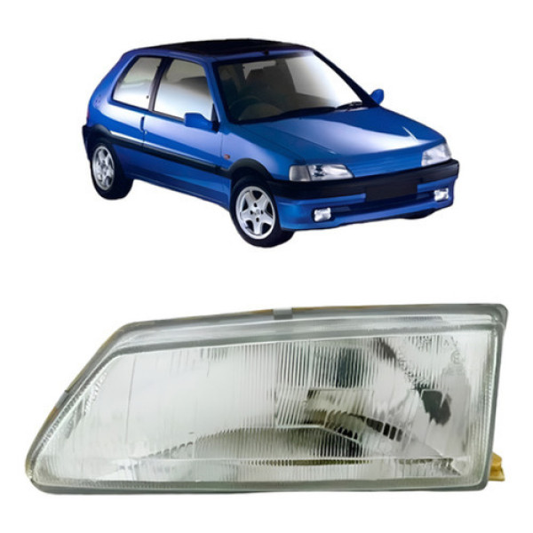 Farol Para Peugeot 106 1992 93 94 1995 1996 Modelo Original