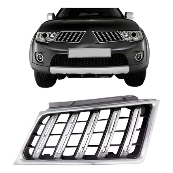 Grade Radiador Pajero Dakar 2009 A 2013 Cromado