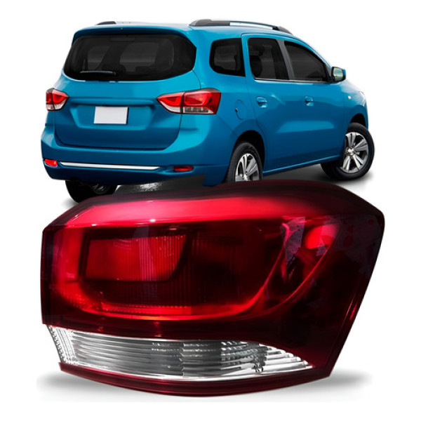 Sinaleira Traseira Spin 2019 20 2021 Canto Cristal Borda Fum