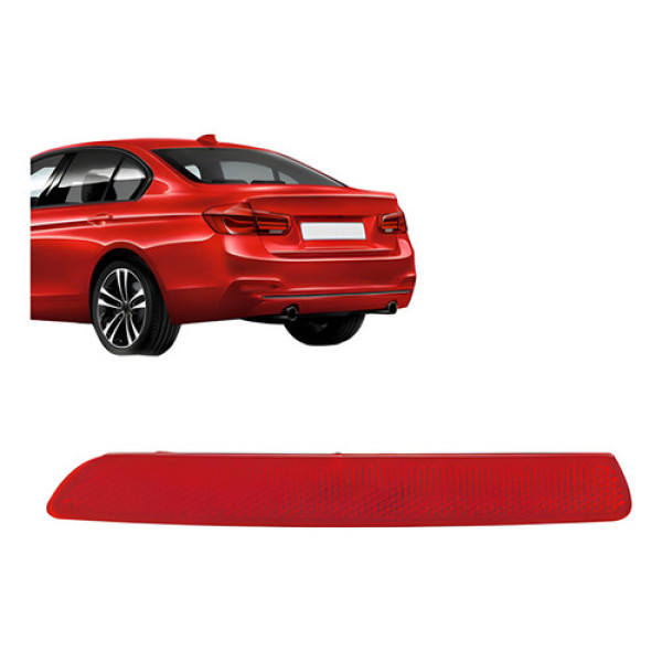 Refletor Parachoque Para Bmw Serie 3 Sedan 2016 2017 2018