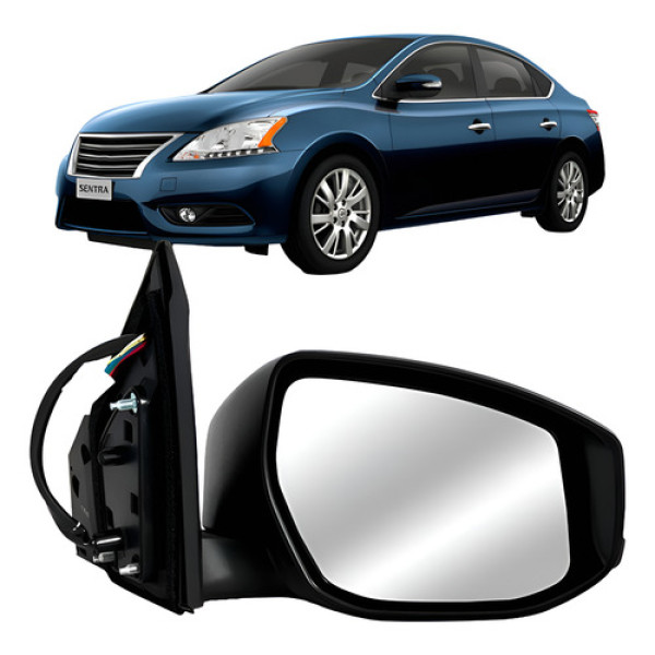 Retrovisor Sentra 2014 A 2016 Eletrico C/pisca Primer