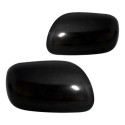 Par Capa Retrovisor Corolla 2003 2004 05 06 2007 Preto Liso