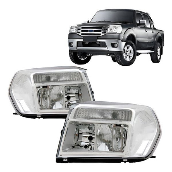 Par Farol Ranger 2010 A 2012 Cromado