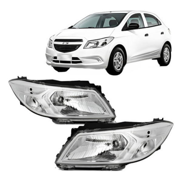 Par Farol Cromado Onix 2013 2014 2015 2016 2017