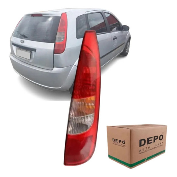 Lanterna Traseira Fiesta Hatch 2003 2004 05 2006 Depo Lado