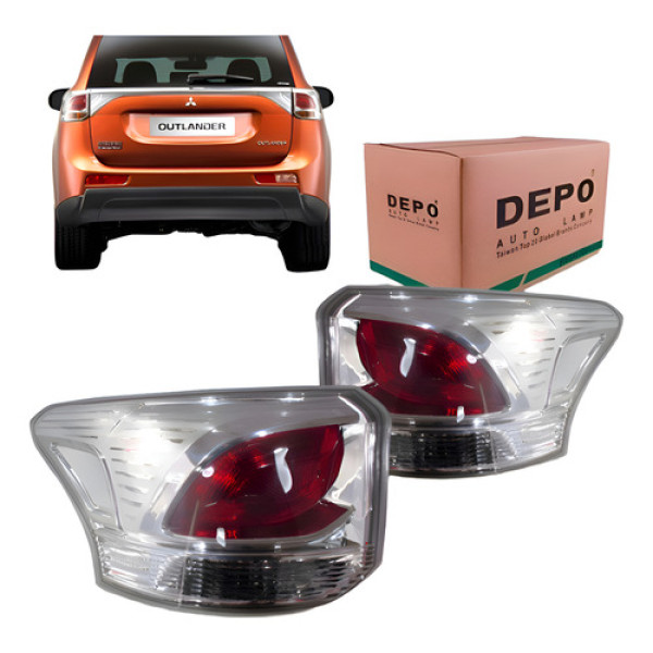 Par Lanterna Traseira Outlander 14 2015 Canto Depo Ambos Lados