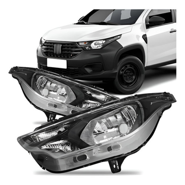 Par Farol Fiat Strada Freedom Endurance 2021 2022 2023