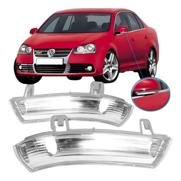 Par Pisca Retrovisor Jetta 2007 2008 2009 2010
