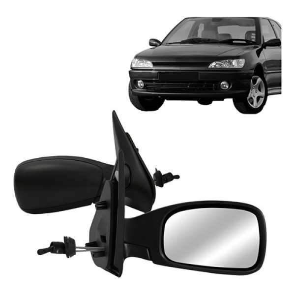 Retrovisor Peugeot 306 1994 1995 1996 Com Controle