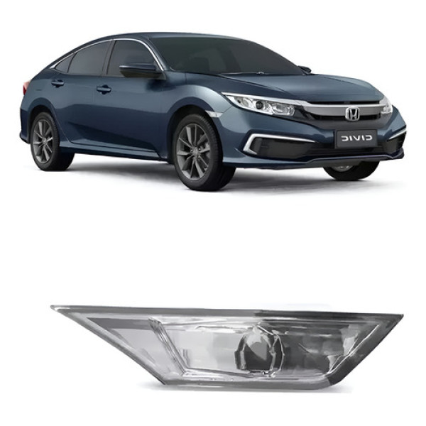 Pisca Para-lama Lateral Civic 2017 2018 2019 2020 Cristal