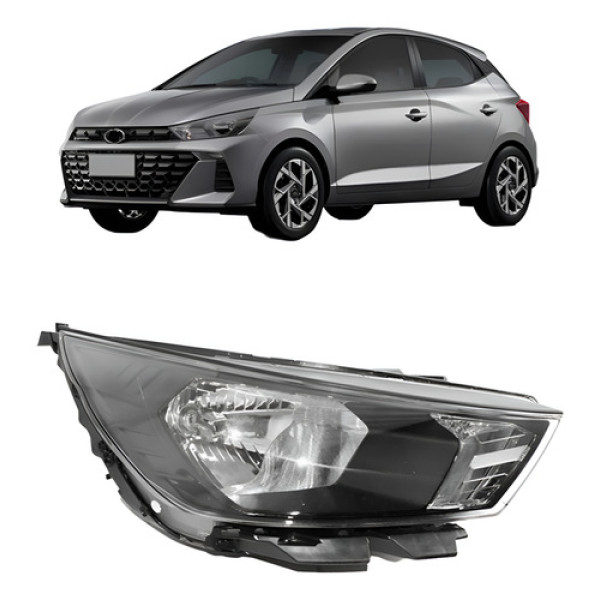 Farol Para Hyundai Hb20 2023 2024 Sem Led