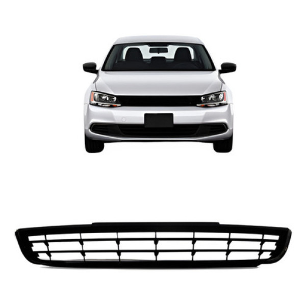 Grade Radiador Jetta 2011 2012 2013 2014 2015 C/ Friso Preto