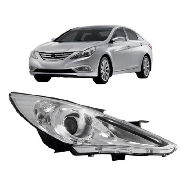 Farol Sonata 2011 2012 2013 2014 Eletrico Sem Xenon