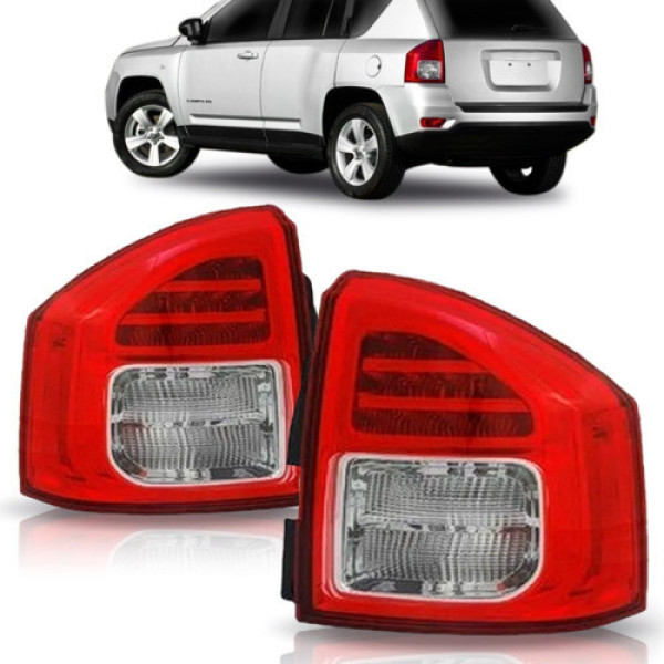 Sinaleira Traseira Jeep Compass 2011 2012 2013 Com Led Depo
