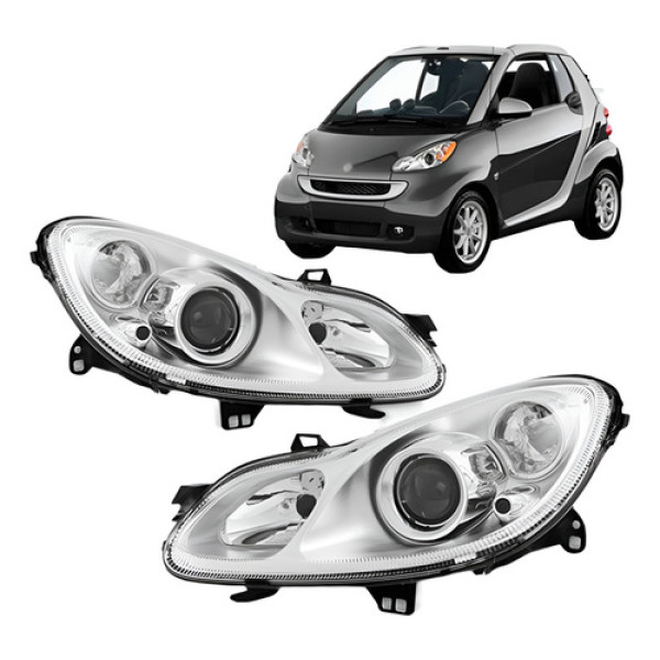 Par Farol Para Smart Fortwo 2007 08 09 10 11 2012 Eletrico