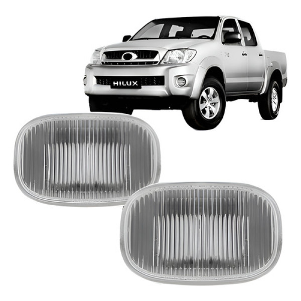 Par Pisca Lateral Paralama Cristal Hilux 2005 A 2015