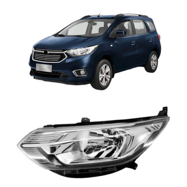Farol Spin Ls 2019 2020 2021 Cromado Com Led