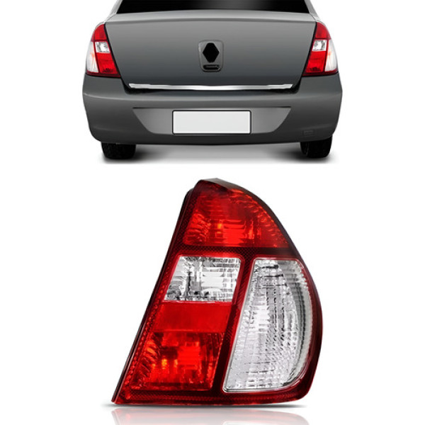 Sinaleira Traseira Clio 2003 2004 A 2008 Sedan Cristal Direito/passageiro Cristal