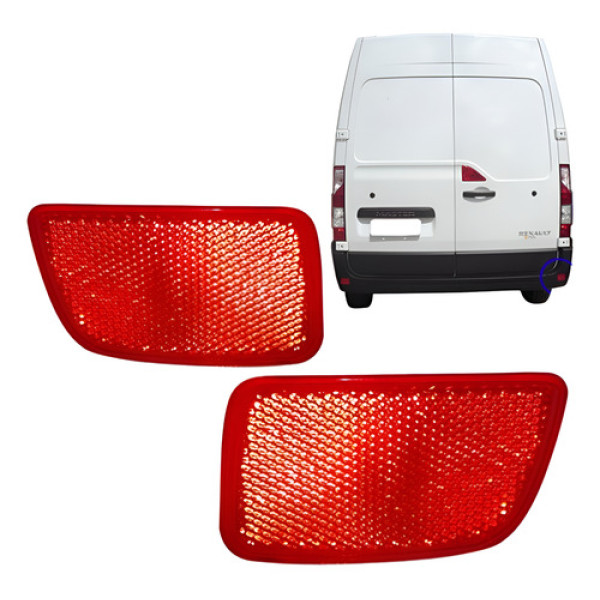 Lanterna Do Parachoque Master 2013 2014 2015 Aplique Rfletor