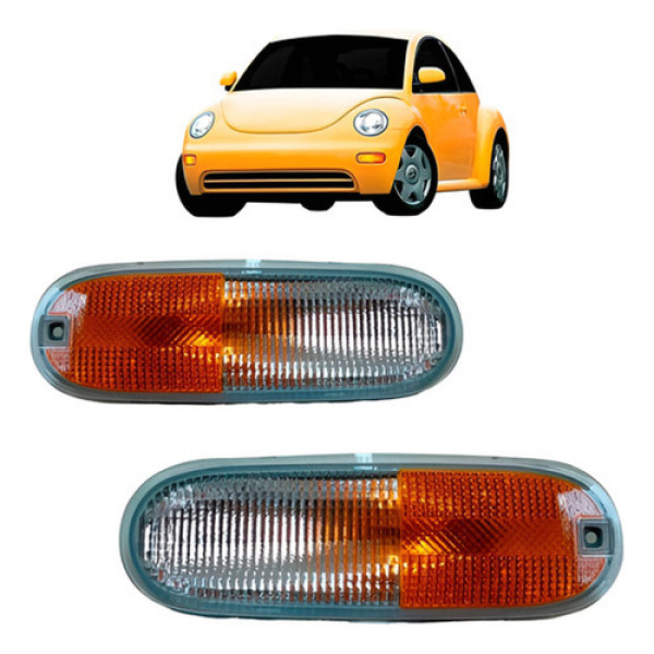 Par Pisca Seta New Beetle 98 99 00 01 02 A 06 Cristal Âmbar