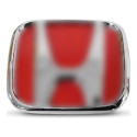 Emblema Grade Radiador Civic 07 A 11 \\ Fit 09 A 14 Vermelho