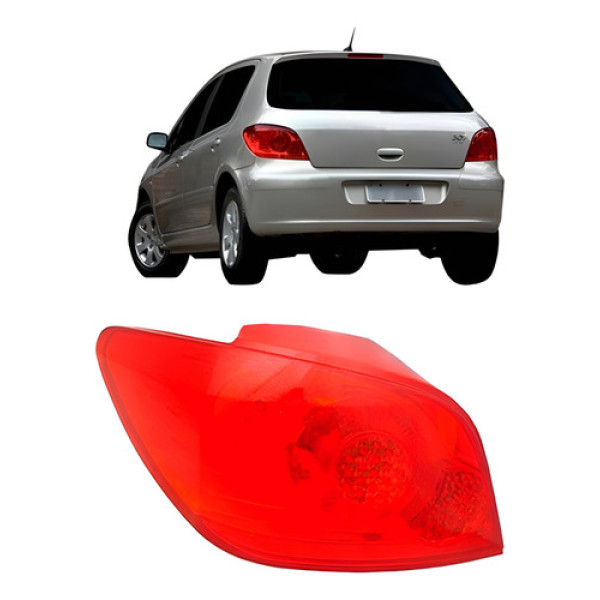 Lanterna Traseira Para Peugeot 307 2007 08 09 10 11 12 Hatch