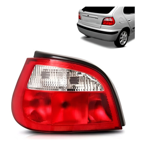 Lanterna Traseira Megane 2000 A 2004 Hatch Bicolor Oferta