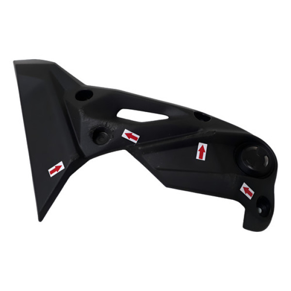 Carenagem Lateral Radiador Z500 25/25 L/e Ralada 59871 Preto