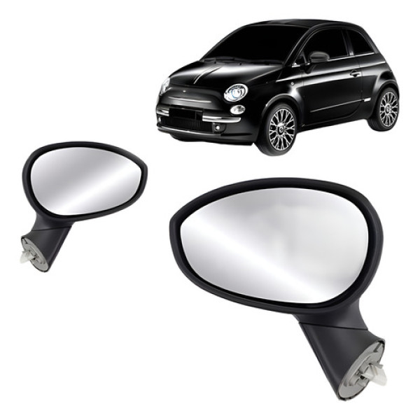 Retrovisor Fiat 500 2008 2009 2010 2011 2012 Eletrico