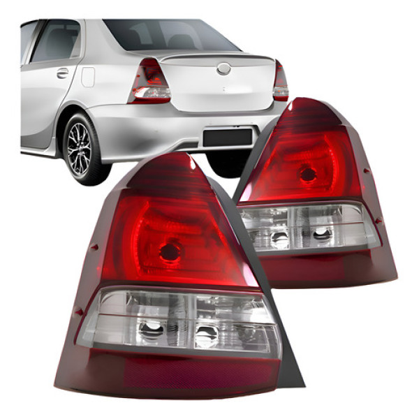 Par Lanterna Etios Sedan 2017 2018 2019 2020 2021 Fume Ambos Lados Fumé