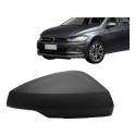 Capa Retrovisor Novo Polo 2018 Preto C/ Furo Pisca
