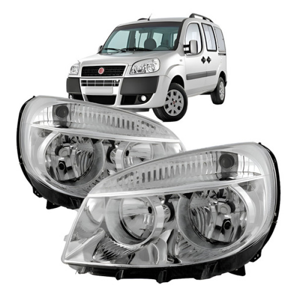 Farol Doblo 2010 2011 2012 2013 Novo Lado Esquerdo Esquerdo/motorista