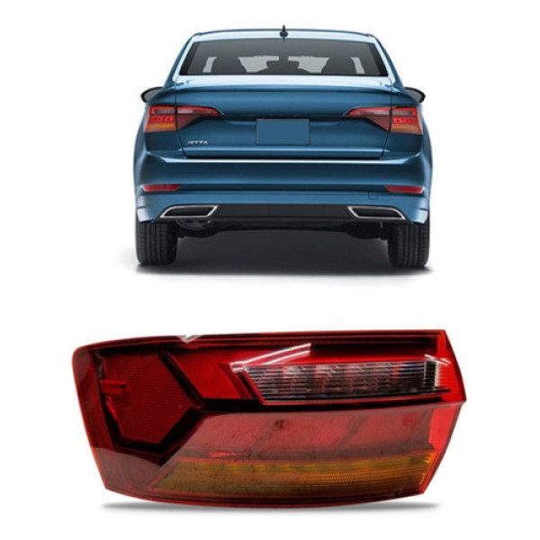 Lanterna Traseira Jetta 2019 A 2020 Sedan Canto Com Led