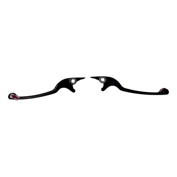 Par Manete Freio Yamaha N Max 160 17/23 Orig Ralado 54184 Preto