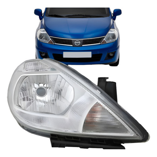Farol Tiida 2008 2009 2010 2011 2012 Novo Lado Direito Direito/passageiro