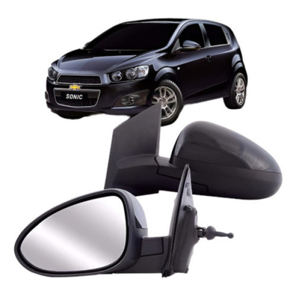 Retrovisor Sonic Chevrolet 2012 2013 Manual Esquerdo