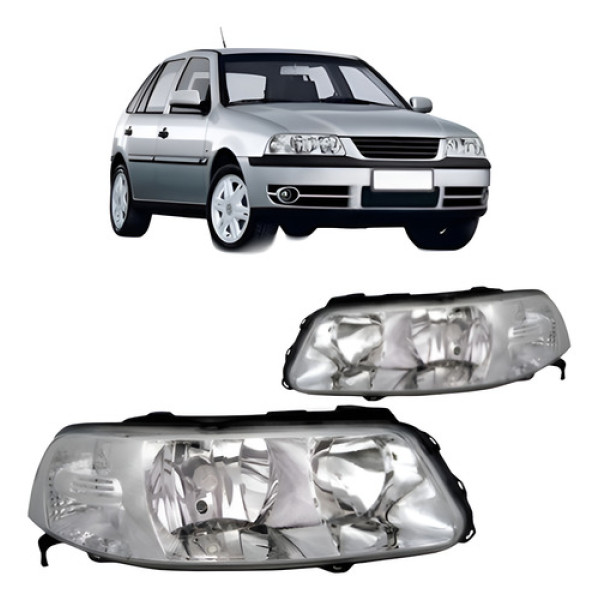 Farol Gol G3 2000 A 2005 Foco Duplo Par