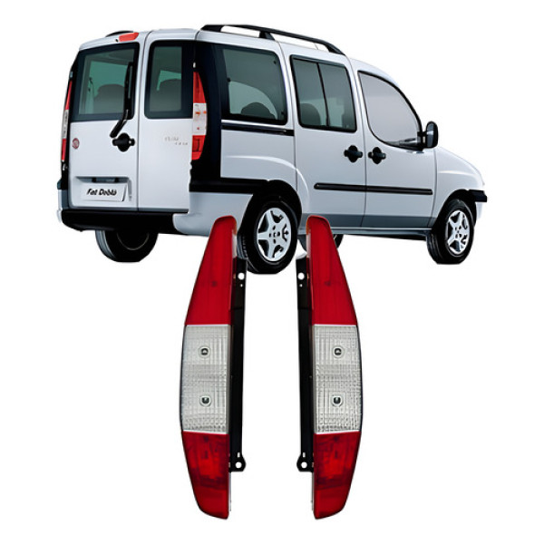 Par Lanterna Traseira Fiat Doblo 2001 02 03 04 05 06 2007
