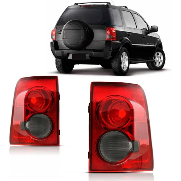 Par Sinaleira Traseira Ford Ecosport Fume 2008 09 10 11 2012