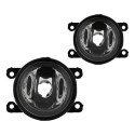 Kit Farol Milha Auxiliar Fit 2015 À 2017 Grade Friso Preto