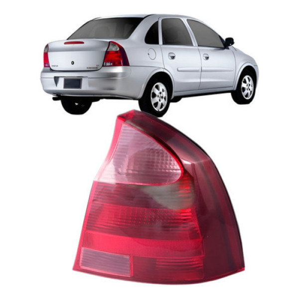 Lanterna Traseira Corsa Sedan 2008 2009 2010 Ré Rosa