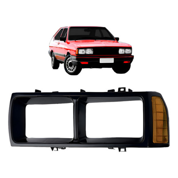 Moldura Farol Passat 1983 A 1988 Foco Duplo Preto
