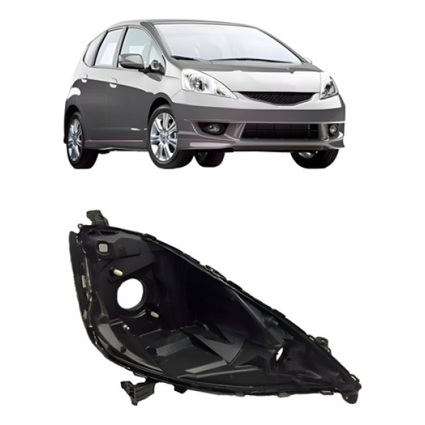 Carcaça Farol Fit 2009 A 2012