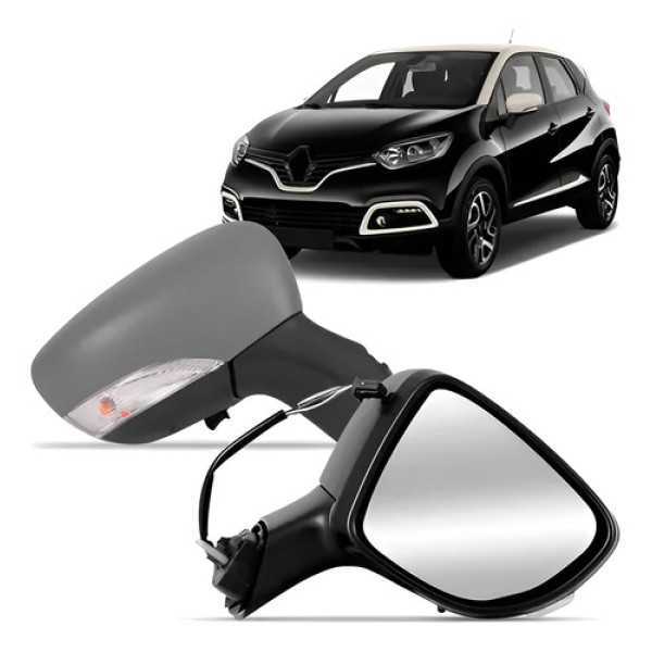 Par Retrovisor Captur Intense 17 A 2021 Eletrico Aquecedor